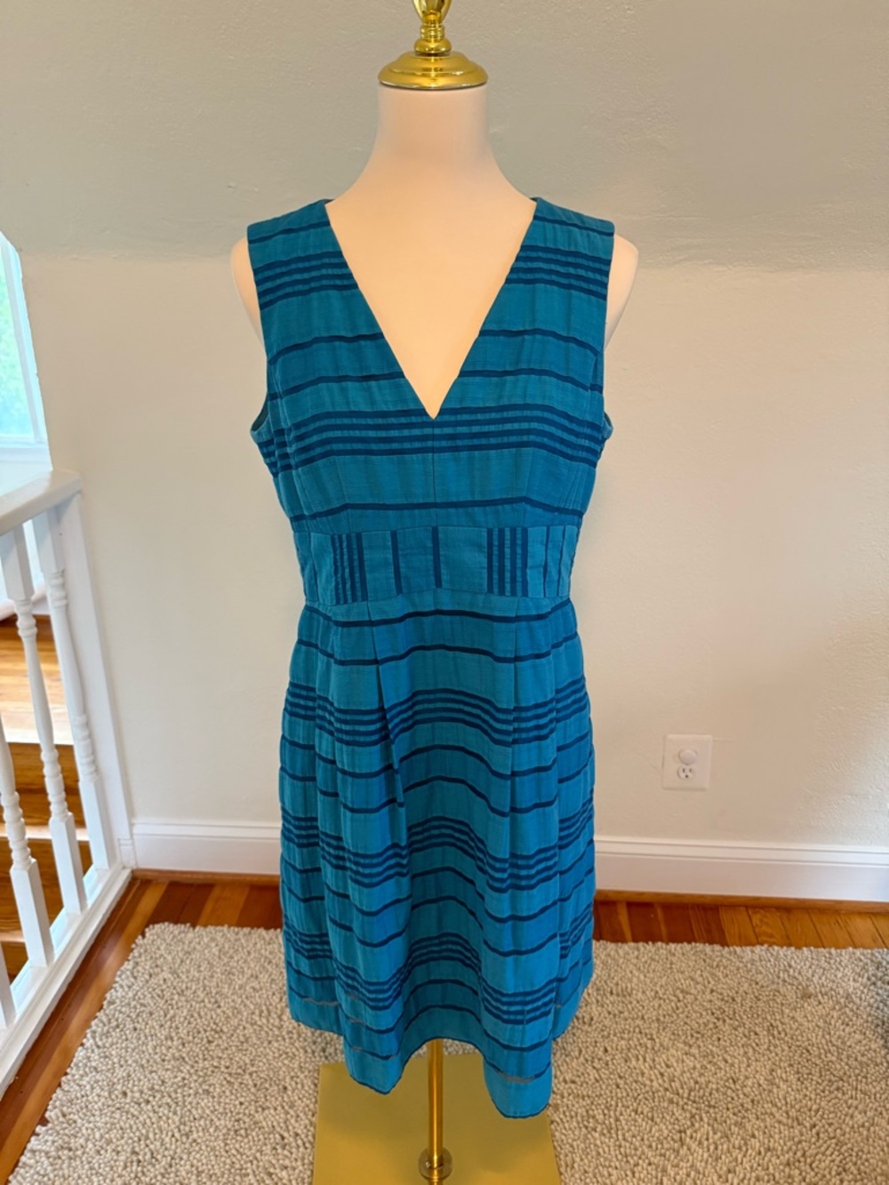 Nanette Lepore Teal Cotton Dress Size 8